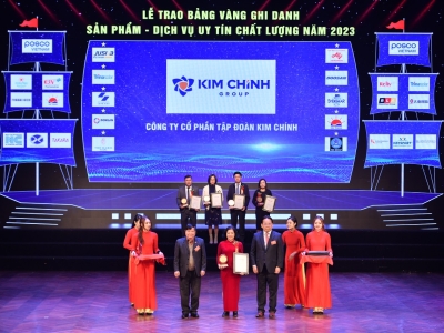 Thức ăn chăn nuôi Kim Chính đạt danh hiệu Top 20 sản phẩm chất lượng tốt được người Việt tin dùng năm 2023.