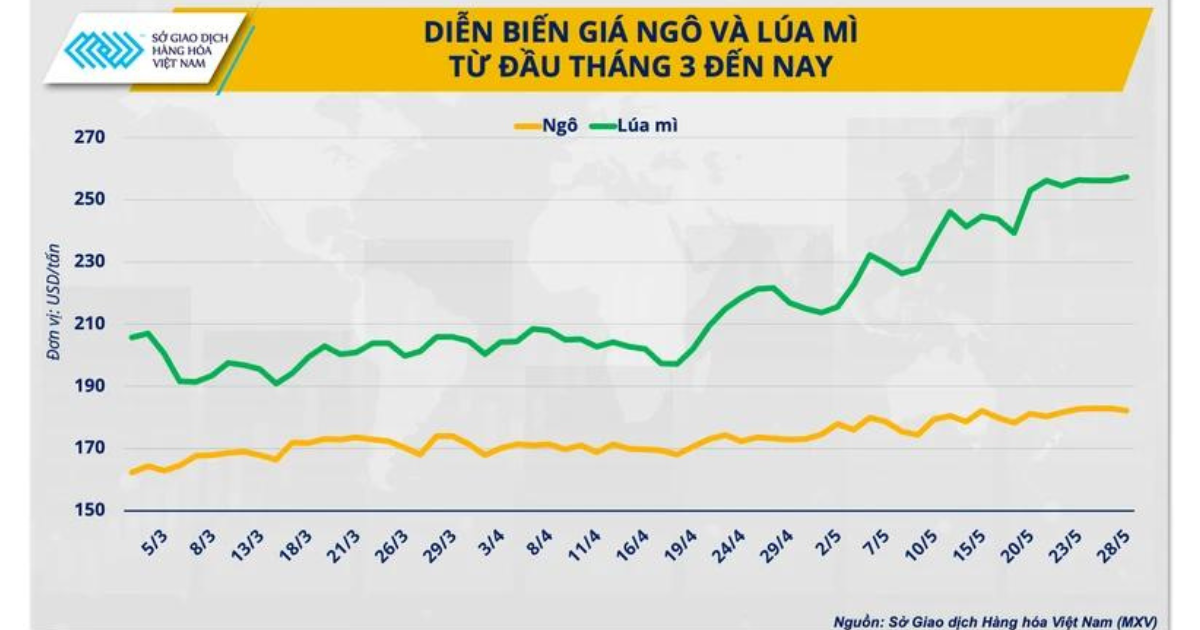 Diễn biến giá nguyên liêu